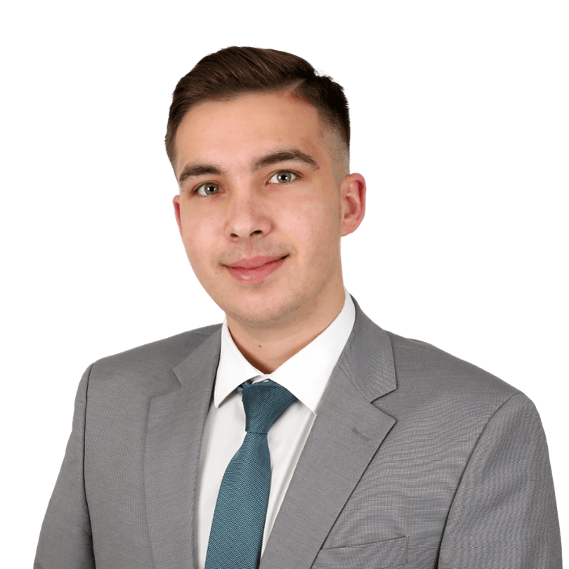 Christian Fischer zu Beginn seiner Laufbahn als Bankkaufmann
