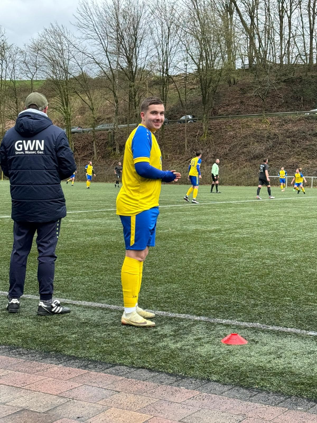 Christian Fischer auf dem Fußballplatz